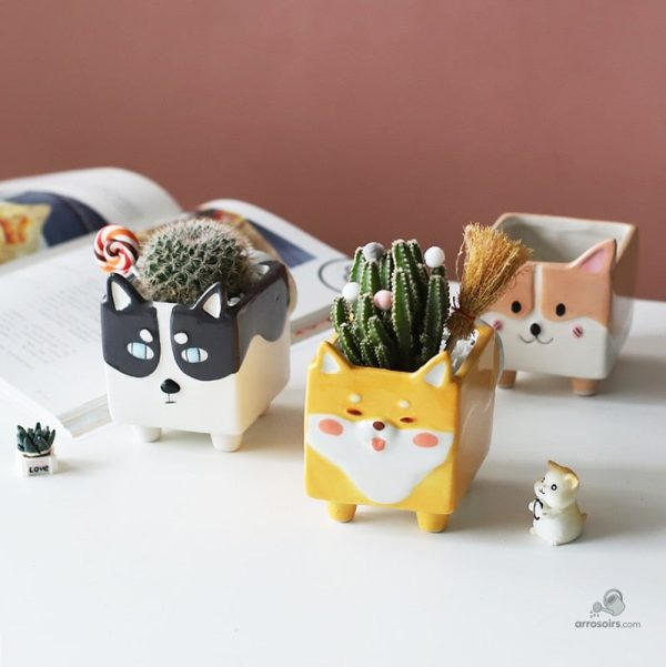 Pot de fleurs animaux décoratif pour la maison - vue 2