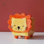 Pot de fleurs mignon avec design animalier