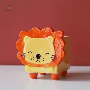 Pot de fleurs mignon avec design animalier