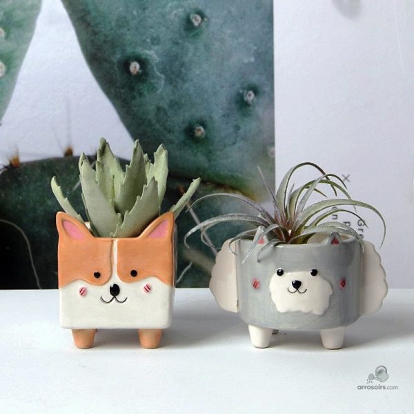 Cache-pot ludique en forme d'animaux pour enfants
