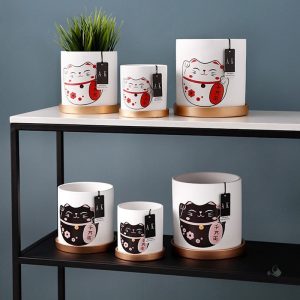 Cache-pot japonais traditionnel pour plantes d'intérieur