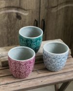 Pot décoratif pour plantes d'intérieur en style rétro