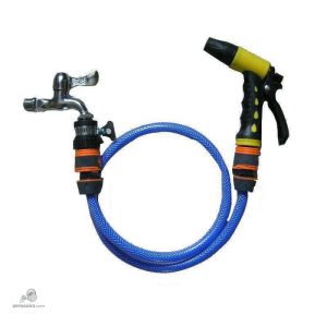 Connecteur pratique pour tuyaux d'arrosage en extérieur