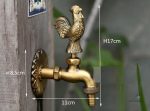 Accessoire de jardin : robinet d'arrosage en laiton robuste