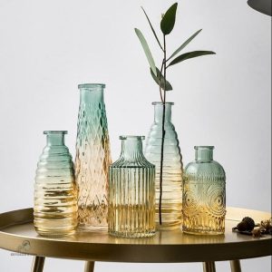 Soliflore en verre design moderne pour décoration intérieure
