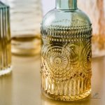Bouteille en verre transparente pour un style minimaliste