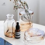 Vase soliflore en verre coloré