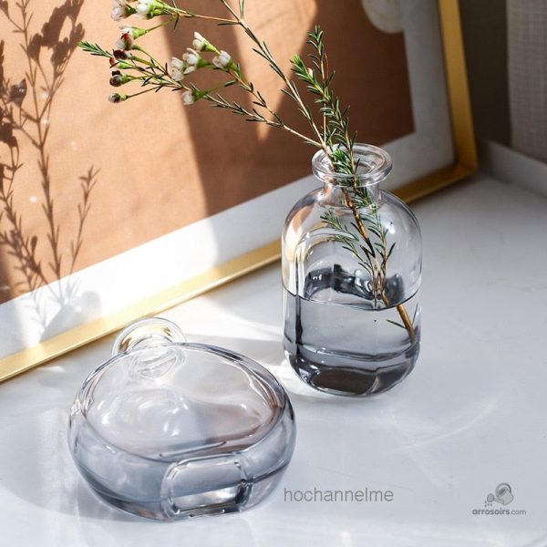 Soliflore élégant en verre