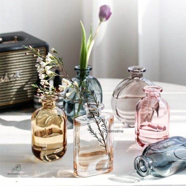 Vase en verre pour décoration intérieure