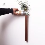 Soliflore en bois suspendu, style minimaliste