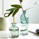 Soliflore en verre transparent au style ancien
