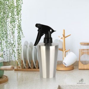 Vaporisateur en inox pour plantes, design élégant et pratique