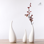 Vase blanc design moderne
