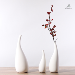 Vase blanc design moderne