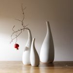 Vase contemporain couleur blanche