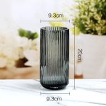 Vase bouteille en verre, accessoire décoratif chic