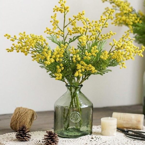 Vase vert élégant de style Dame Jeanne