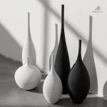Vase design minimaliste en céramique