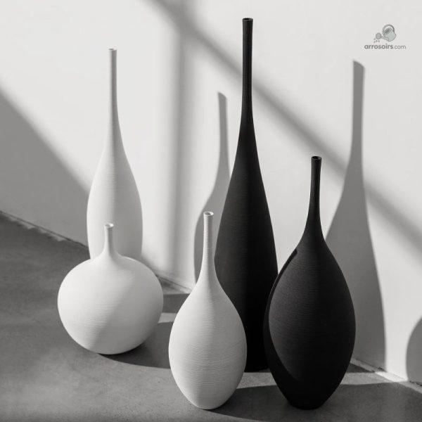 Vase design minimaliste en céramique