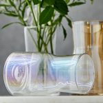 Vase design minimaliste transparent