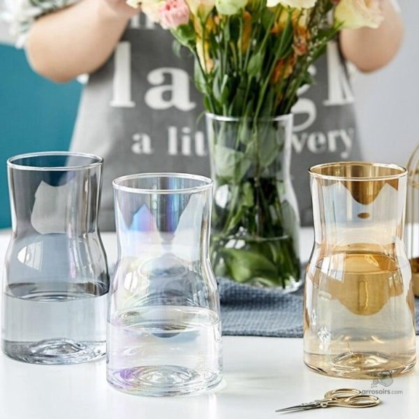 Vase transparent au look chic et sobre