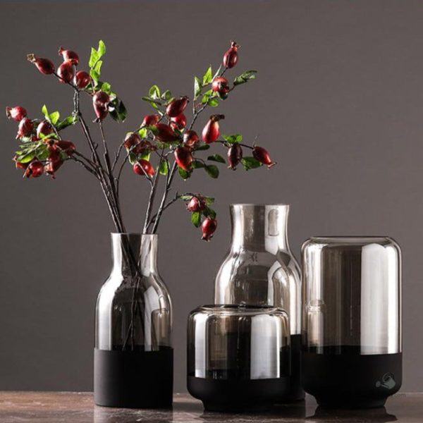 Vase en verre contemporain
