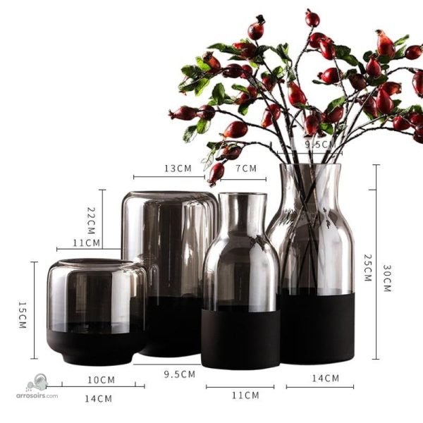 Vase en verre tendance