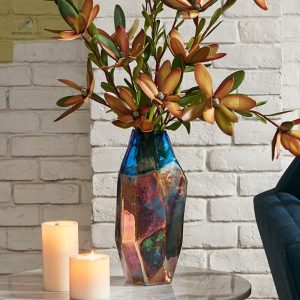 Vase en verre coloré design moderne