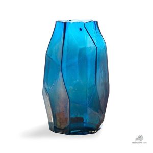 Vase design en verre multicolore élégant