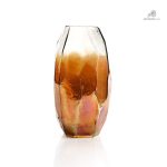 Vase en verre artistique aux teintes vibrantes