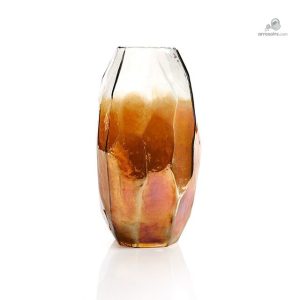 Vase en verre artistique aux teintes vibrantes