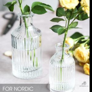 Flacon en verre pour soliflore, style minimaliste