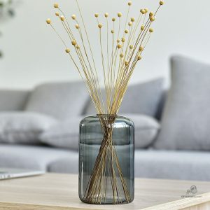 Vase décoratif gris fumé pour intérieur chic