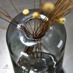 Vase gris fumé, accessoire de décoration unique