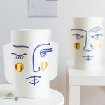Vase en papier imperméable au design moderne