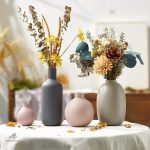Vase design rond pour décoration intérieure