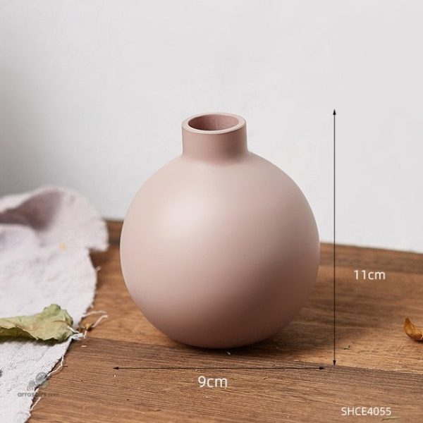 Vase décoratif rond, style chic et moderne