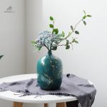 Vase turquoise pour décoration intérieure