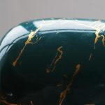 Vase céramique moderne turquoise