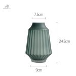 Vase en verre dépoli, accessoire décoratif
