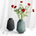 Vase décoratif en verre dépoli
