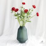Vase en verre dépoli pour ambiance contemporaine