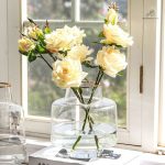 Vase décoratif en verre fumé unique