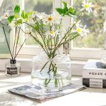 Vase en verre fumé, pièce d'art design