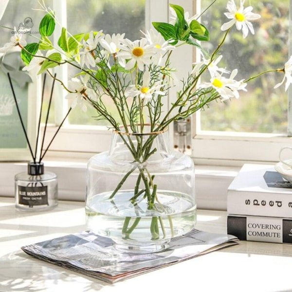 Vase en verre fumé, pièce d'art design