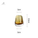 Vase en verre jaune pour bouquets