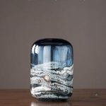Vase en verre soufflé contemporain
