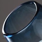 Vase en verre soufflé minimaliste